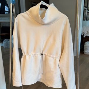 Varley Cream Cowl Neck Sweater